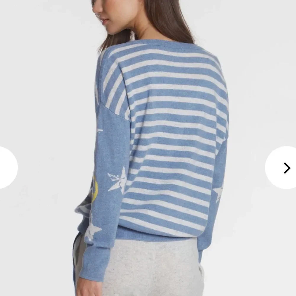 LABEL+thread Women's Cashmere Prep Star Vee sweater size XS